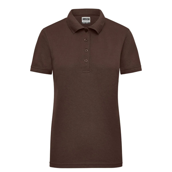 Polo Ladies Workwear marrone / XS - personalizzabile con logo