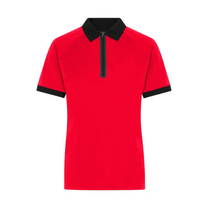 Polo Ladies Zip rosso / XS - personalizzabile con logo