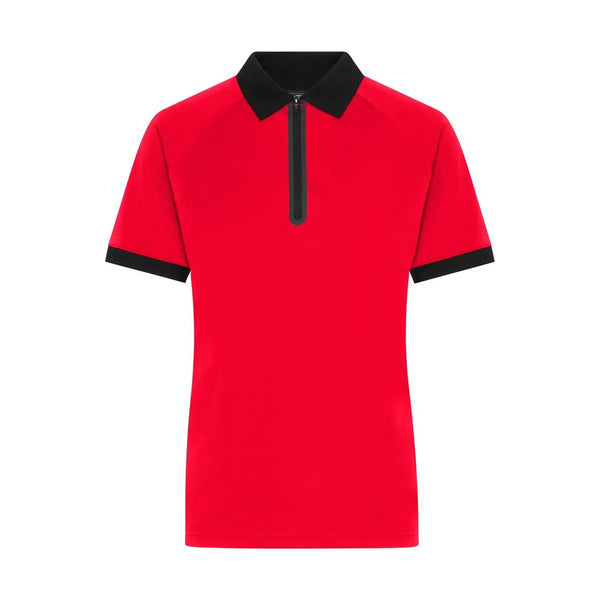 Polo Ladies Zip rosso / XS - personalizzabile con logo