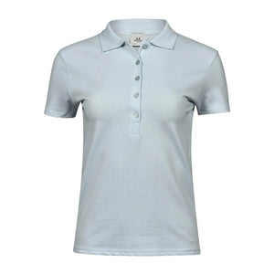Polo Ladiess Luxury Stretch azzurro / S - personalizzabile con logo