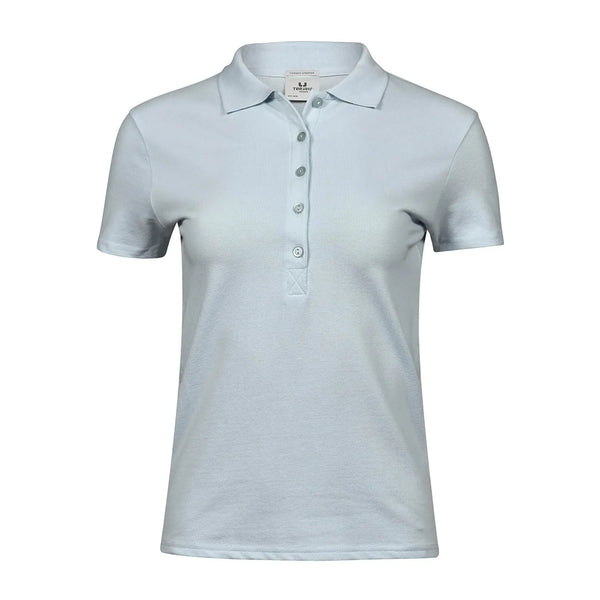 Polo Ladiess Luxury Stretch azzurro / S - personalizzabile con logo