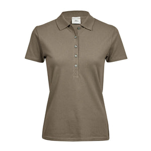 Polo Ladiess Luxury Stretch beige / S - personalizzabile con logo