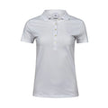 Polo Ladiess Luxury Stretch bianco / S - personalizzabile con logo