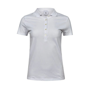 Polo Ladiess Luxury Stretch bianco / S - personalizzabile con logo