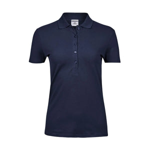 Polo Ladiess Luxury Stretch blu / S - personalizzabile con logo