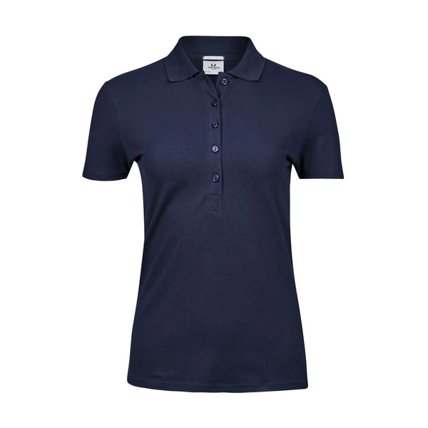 Polo Ladiess Luxury Stretch blu / S - personalizzabile con logo