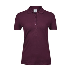 Polo Ladiess Luxury Stretch bordeaux / S - personalizzabile con logo