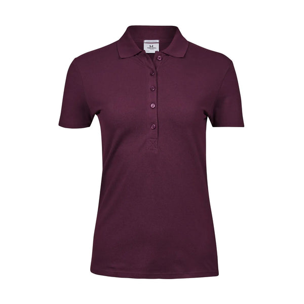 Polo Ladiess Luxury Stretch bordeaux / S - personalizzabile con logo