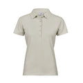 Polo Ladiess Luxury Stretch cement / S - personalizzabile con logo