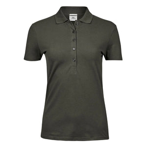 Polo Ladiess Luxury Stretch Deep Green / S - personalizzabile con logo