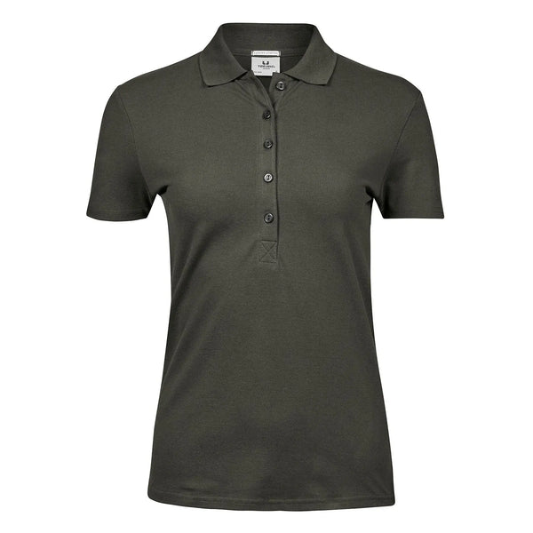 Polo Ladiess Luxury Stretch Deep Green / S - personalizzabile con logo