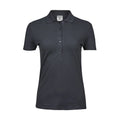 Polo Ladiess Luxury Stretch grigio / S - personalizzabile con logo