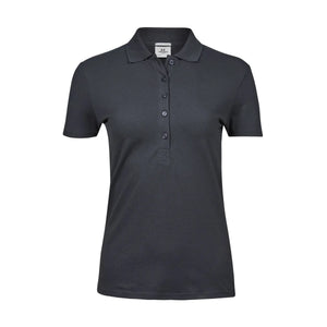 Polo Ladiess Luxury Stretch grigio / S - personalizzabile con logo