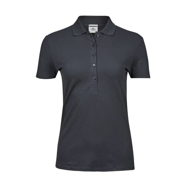 Polo Ladiess Luxury Stretch grigio / S - personalizzabile con logo