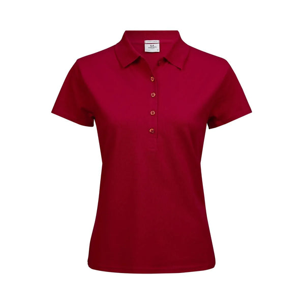 Polo Ladiess Luxury Stretch rosso / S - personalizzabile con logo