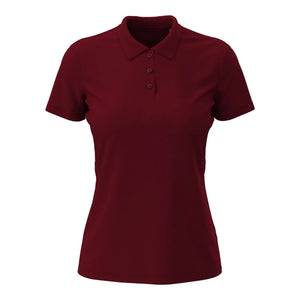 Polo Lux bordeaux / XS - personalizzabile con logo