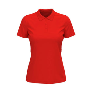Polo Lux rosso / XS - personalizzabile con logo