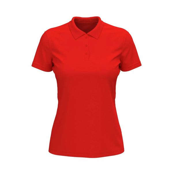 Polo Lux rosso / XS - personalizzabile con logo
