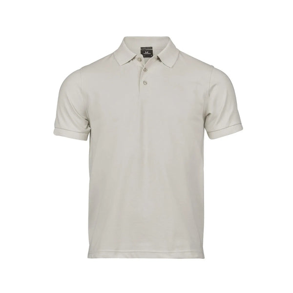 Polo Luxury Stretch cement / S - personalizzabile con logo
