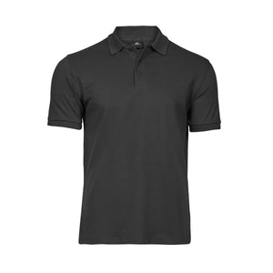 Polo Luxury Stretch grigio / S - personalizzabile con logo