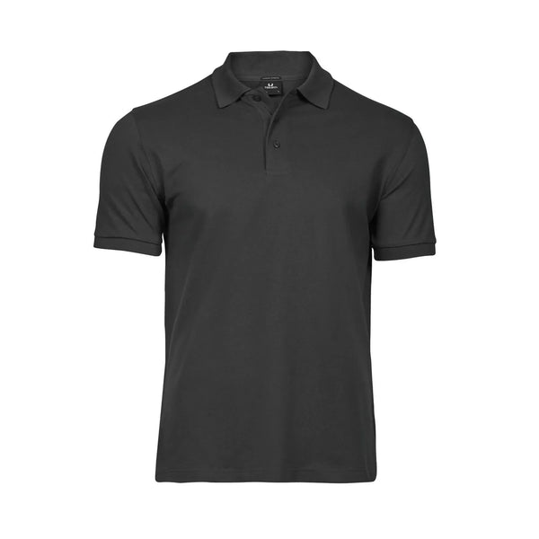Polo Luxury Stretch grigio / S - personalizzabile con logo