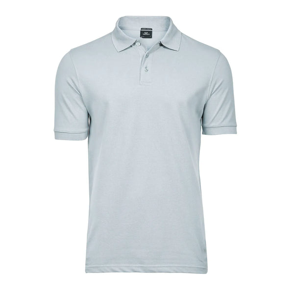 Polo Luxury Stretch Ice Blue / S - personalizzabile con logo