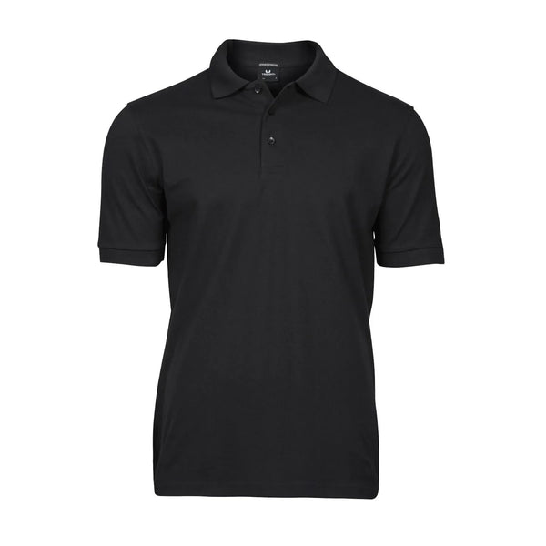 Polo Luxury Stretch nero / S - personalizzabile con logo