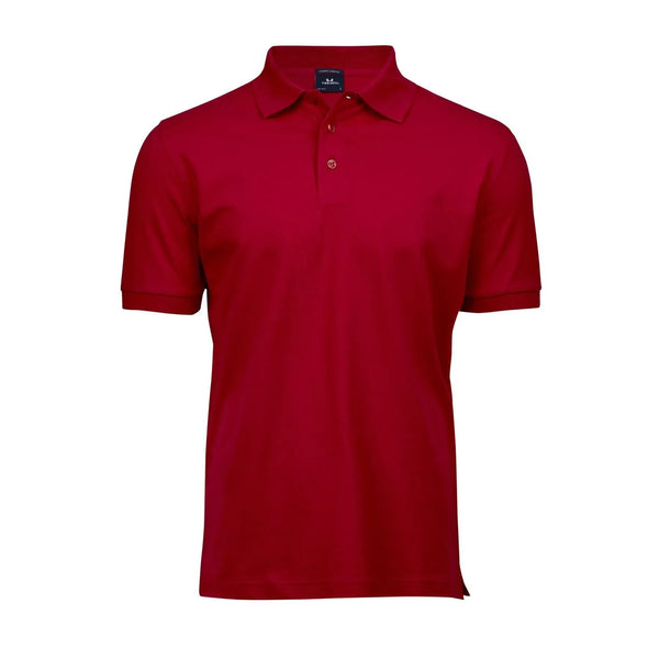 Polo Luxury Stretch rosso / S - personalizzabile con logo