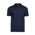 Polo Luxury Stretch V-Neck blu / S - personalizzabile con logo
