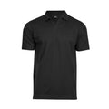 Polo Luxury Stretch V-Neck nero / S - personalizzabile con logo