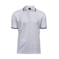 Polo Luxury Stripe Stretch bianco / S - personalizzabile con logo