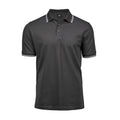 Polo Luxury Stripe Stretch grigio / S - personalizzabile con logo