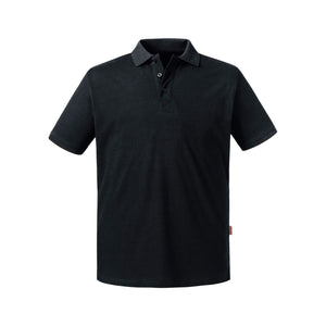 Polo Men Pure Organic nero / S - personalizzabile con logo