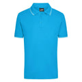 Polo Mens azzurro / S - personalizzabile con logo