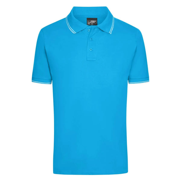 Polo Mens azzurro / S - personalizzabile con logo