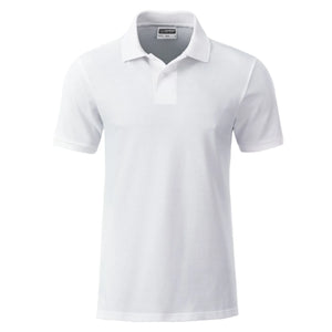Polo Mens Basic bianco / S - personalizzabile con logo
