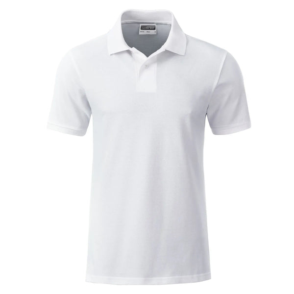 Polo Mens Basic bianco / S - personalizzabile con logo