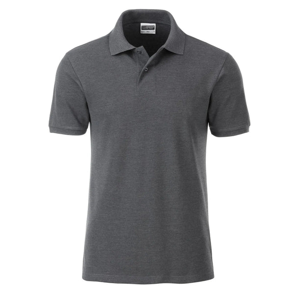 Polo Mens Basic black-heather / S - personalizzabile con logo