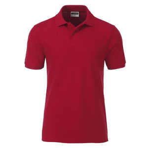 Polo Mens Basic rosso / S - personalizzabile con logo