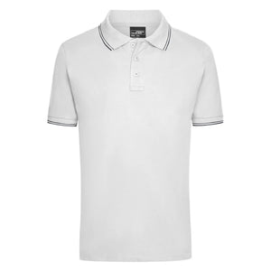 Polo Mens bianco / S - personalizzabile con logo