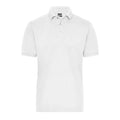 Polo Mens Bio Stretch- Work - Solid bianco / XS - personalizzabile con logo