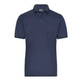 Polo Mens Bio Stretch- Work - Solid blu / XS - personalizzabile con logo