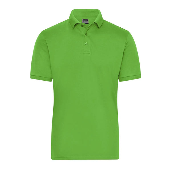 Polo Mens Bio Stretch- Work - Solid lime-green / XS - personalizzabile con logo