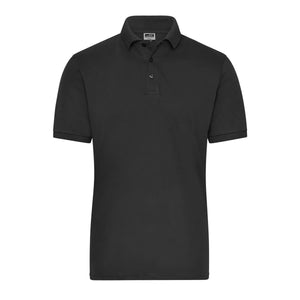 Polo Mens Bio Stretch- Work - Solid nero / XS - personalizzabile con logo