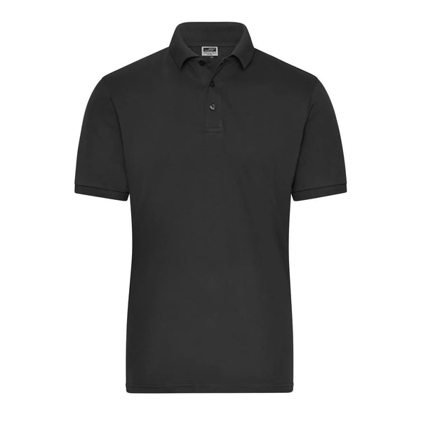 Polo Mens Bio Stretch- Work - Solid nero / XS - personalizzabile con logo