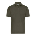 Polo Mens Bio Stretch- Work - Solid olive / XS - personalizzabile con logo