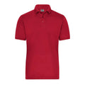 Polo Mens Bio Stretch- Work - Solid rosso / XS - personalizzabile con logo
