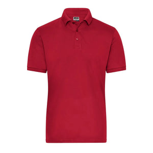 Polo Mens Bio Stretch- Work - Solid rosso / XS - personalizzabile con logo