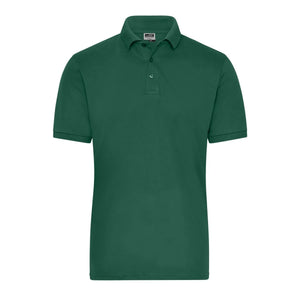 Polo Mens Bio Stretch- Work - Solid verde / XS - personalizzabile con logo