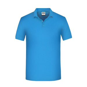 Polo Mens Bio Workwear azzurro / XS - personalizzabile con logo